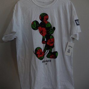 Mickey Mouse NEFF Hawaiian Style Mens T- Shirt (Large)